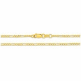 18KT Yellow Gold Figaro Bracelet 1.3g