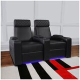 Valencia Home Theatre Zurich Edition 2 Seater Black