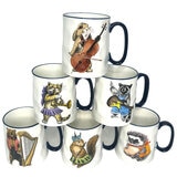 Signature Orchestra Animal Mugs 414mL x 6 Pack