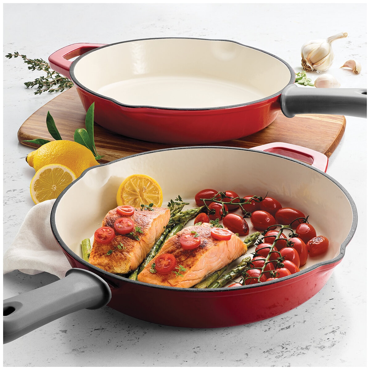 Tramontina 2-piece Cast Iron Skillets