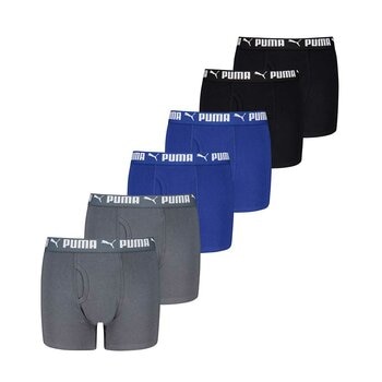 PUMA Boys Boxer Brief 6 Pack PUMA Boys Boxer Brief 6 Pack