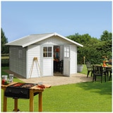 Grosfillex Deco 11 Metre square White/Grey-Green Garden Shelter