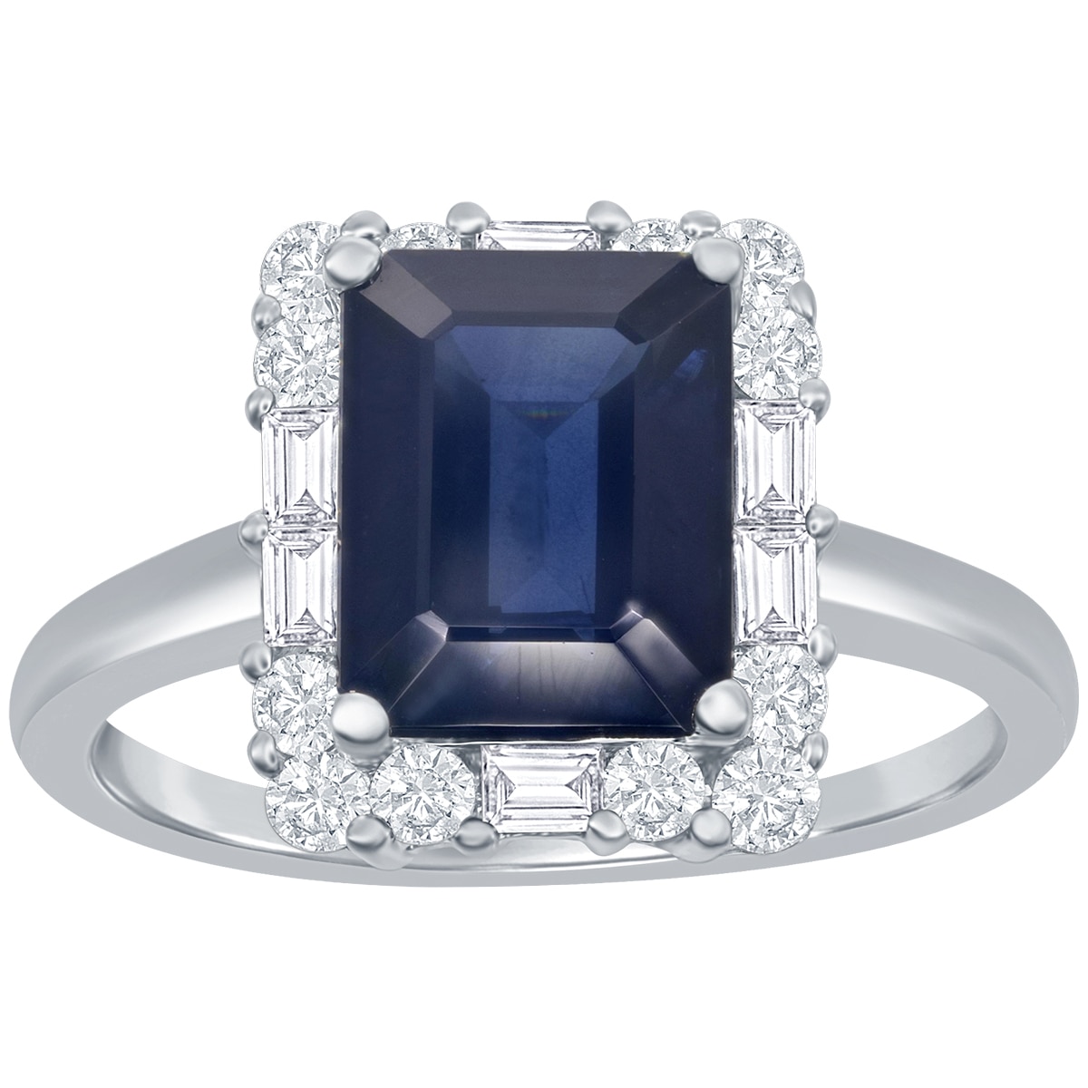 Diamond and Sapphire Ring