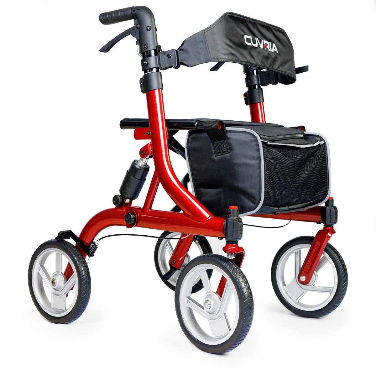 Cuvria Rollator With Shock Absorber 10" Wheel Cuvria Rollator With Shock Absorber 10" Wheel