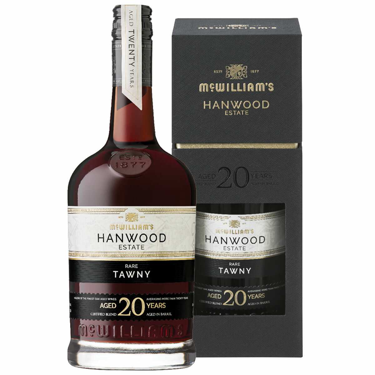 McWilliam's Hanwood Estate 20 Year Old Rare Tawny 750ml