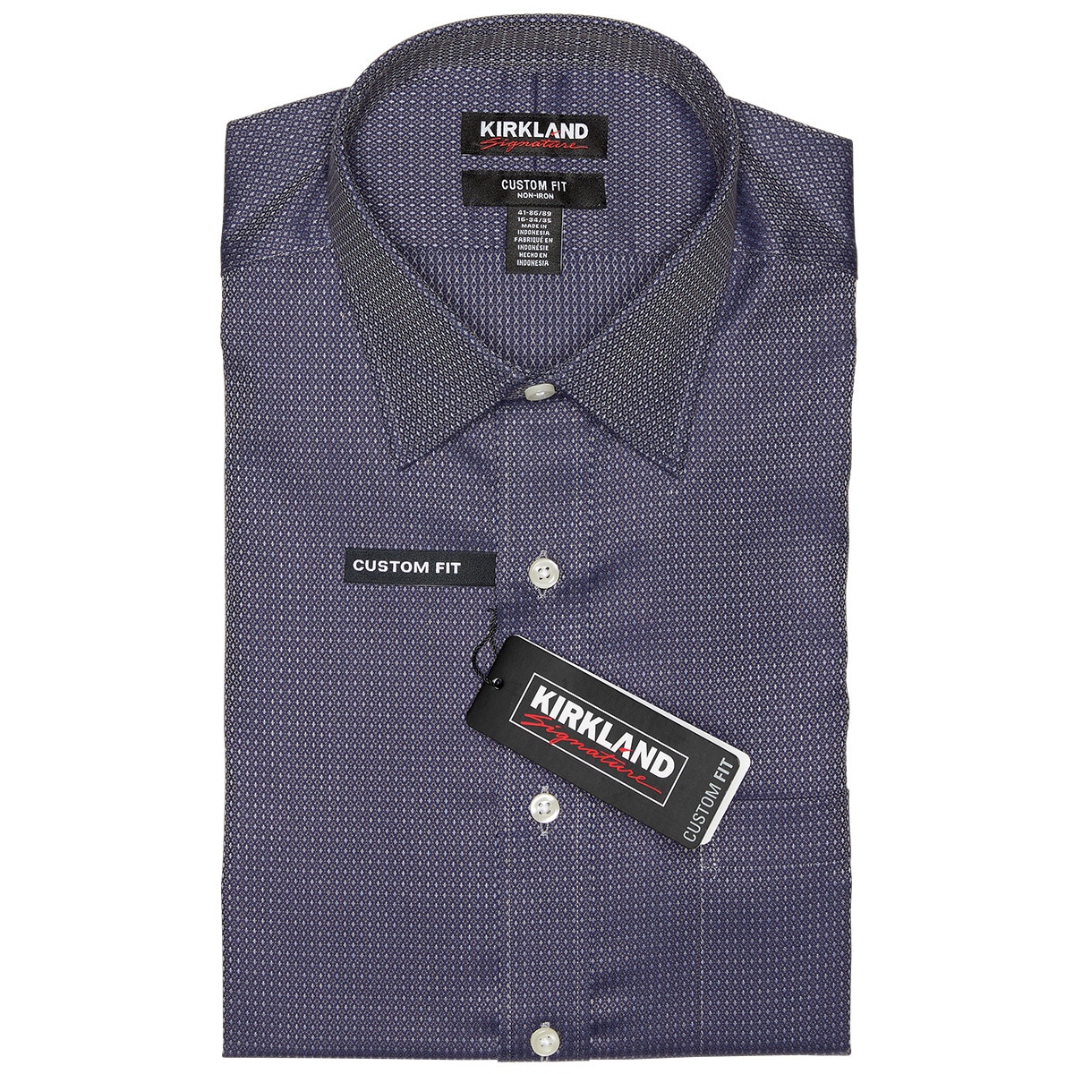 Kirkland Signature Dress Shirt - Blue/white