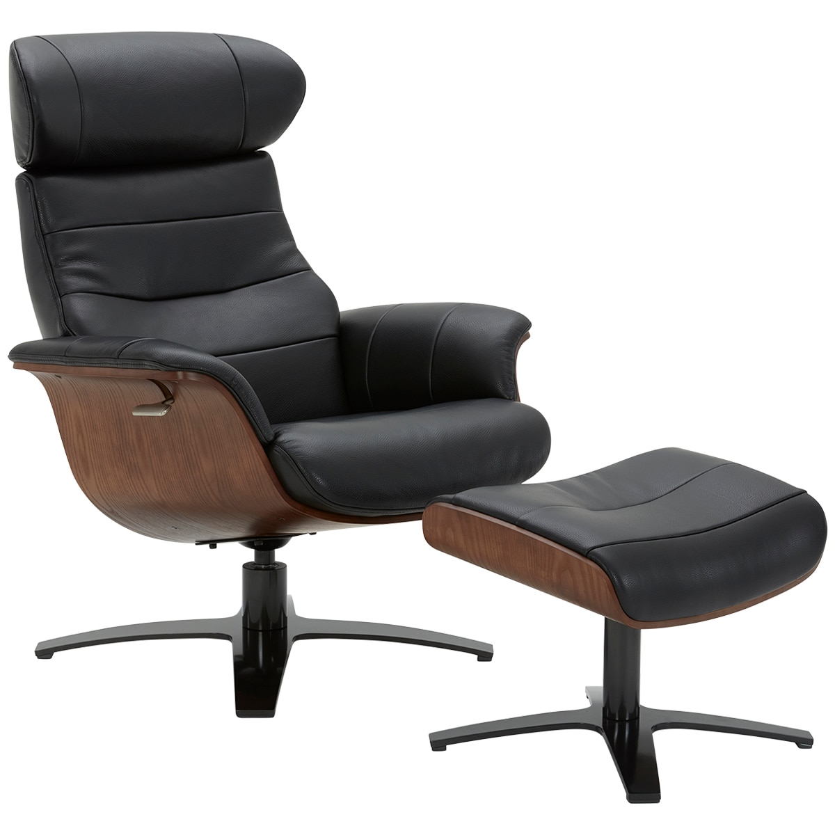 GilmanCreek Leather Karma Chair with Ottoman Costco Aus...