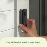 Blink 2K+ Video Doorbell And Mini Camera With Outdoor Adaptor Black Set B0H2XCV2FJ