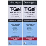 Neutrogena T-Gel Salicylic Acid Shampoo 2 x 200ml