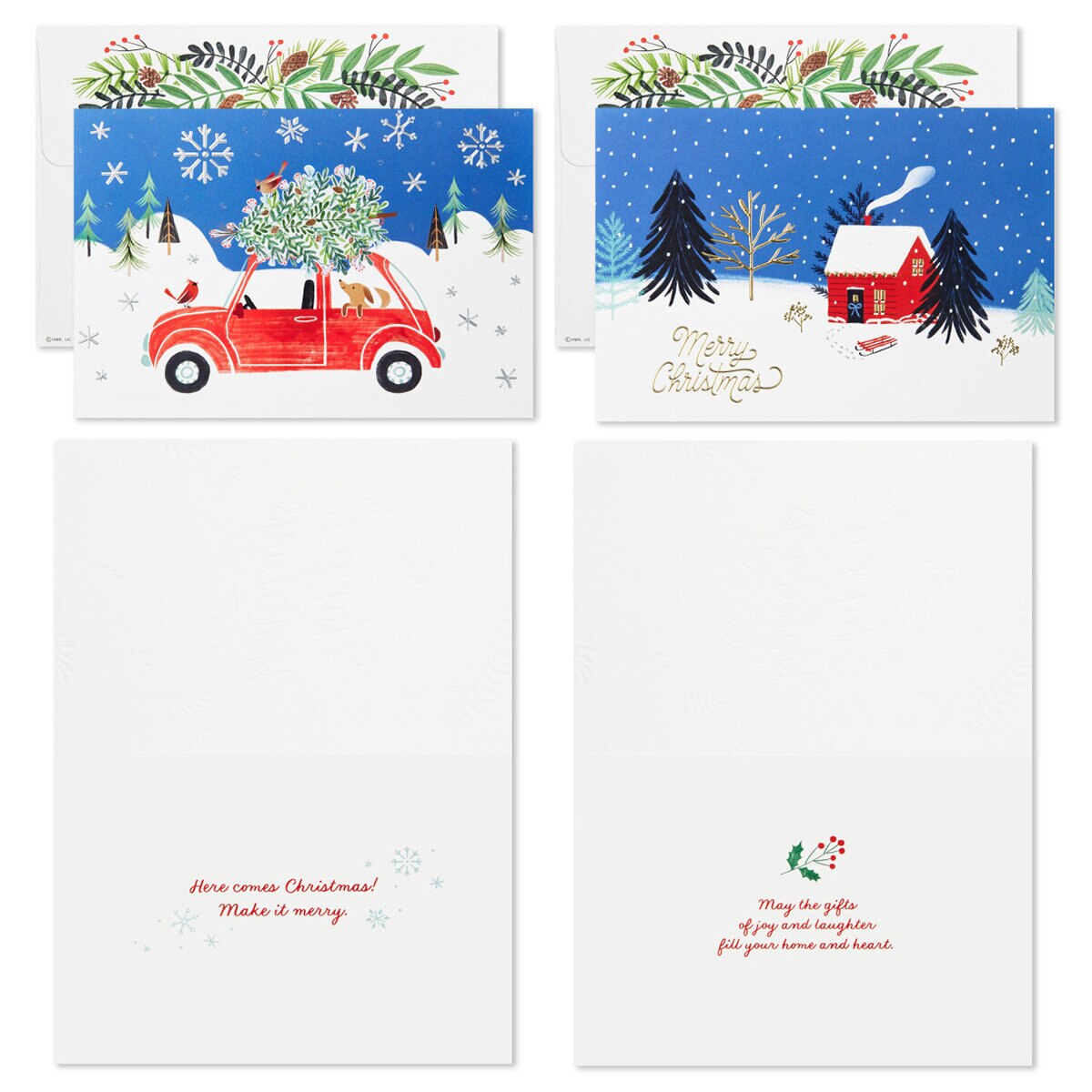 Hallmark Traditional Holiday Card Assortment 40 Pack