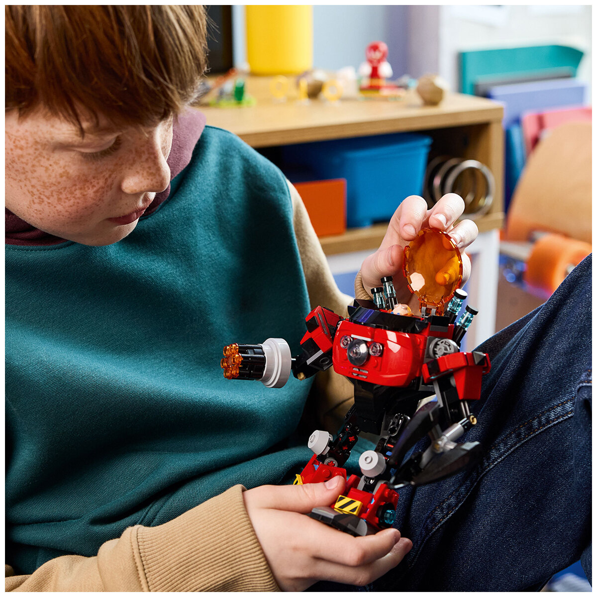 LEGO Sonic the Hedgehog Knuckles vs. Dr. Eggman Egg Crusher Mech 77005