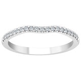 18KT White Gold 0.85ctw Diamond Bridal Set With 0.60ctw Centre