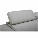 Aiden & Ivy Leather Power Sectional With Ratchet Headrest