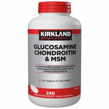 Kirkland Signature Glucosamine Chondroitin And MSM 240 Tablets