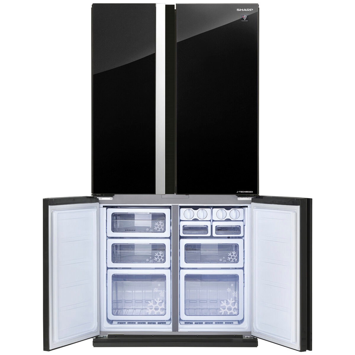 Sharp 676L French Door Black Refrigerator SJ-XP676FG-BK