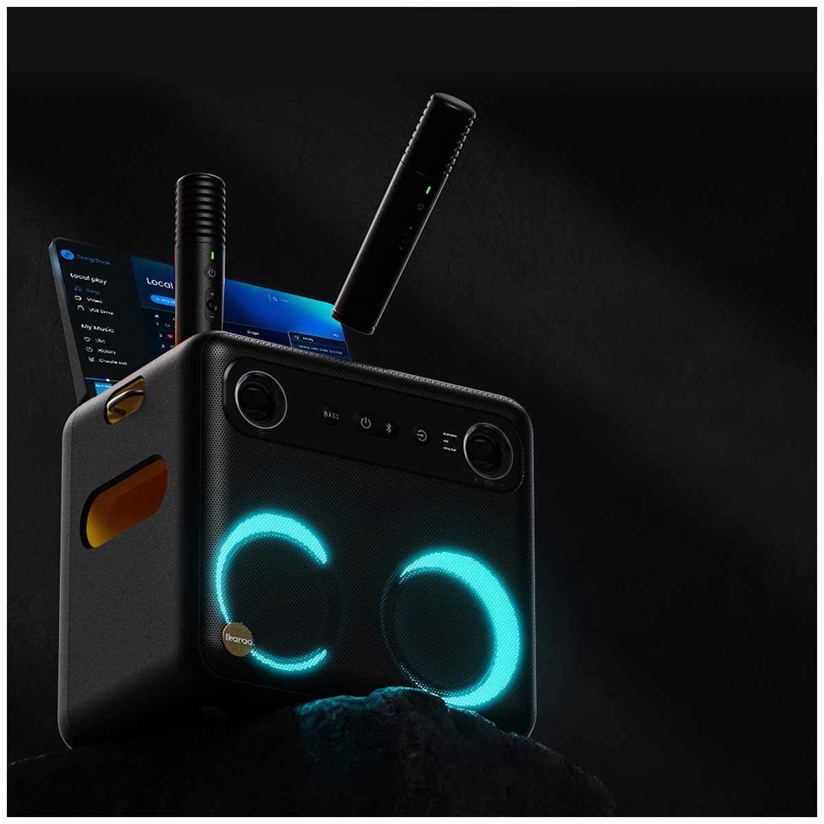 Ikarao Break X2 Portable 600W Karaoke Speakers with 10 Inch TouchScreen Display IK-Break-X2