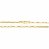 18KT Yellow Gold Figaro Bracelet 2.3g
