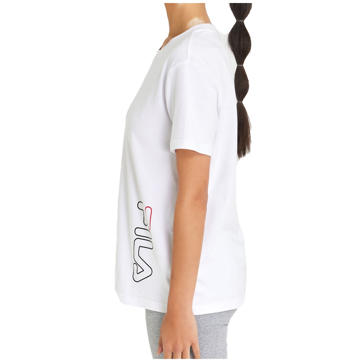 Womens white fila t shirt new arrivals