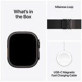 Apple Watch Ultra 3 GPS + Cellular 49-mm Black Titanium Case with Black Trail Loop - SM