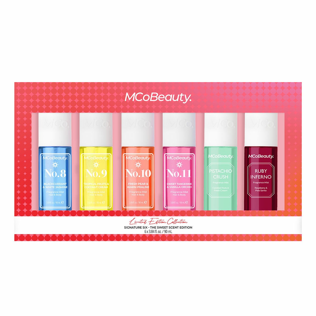 McoBeauty Fragrance Mist Collection 6 X 90 ml