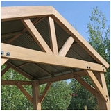 Yardistry 2.13 x 1.64 m Wooden Backyard Pavilion Gazebo