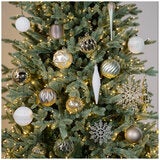 Shatterproof Christmas Tree Assorted Ornament Set 80 Piece