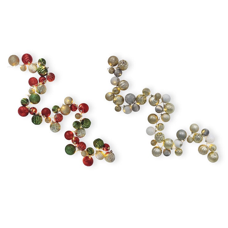 CGH Pre-Lit Ornament Garland with LED Twinkle Lights 1.8M CGH Pre-Lit Ornament Garland with LED Twinkle Lights 1.8M