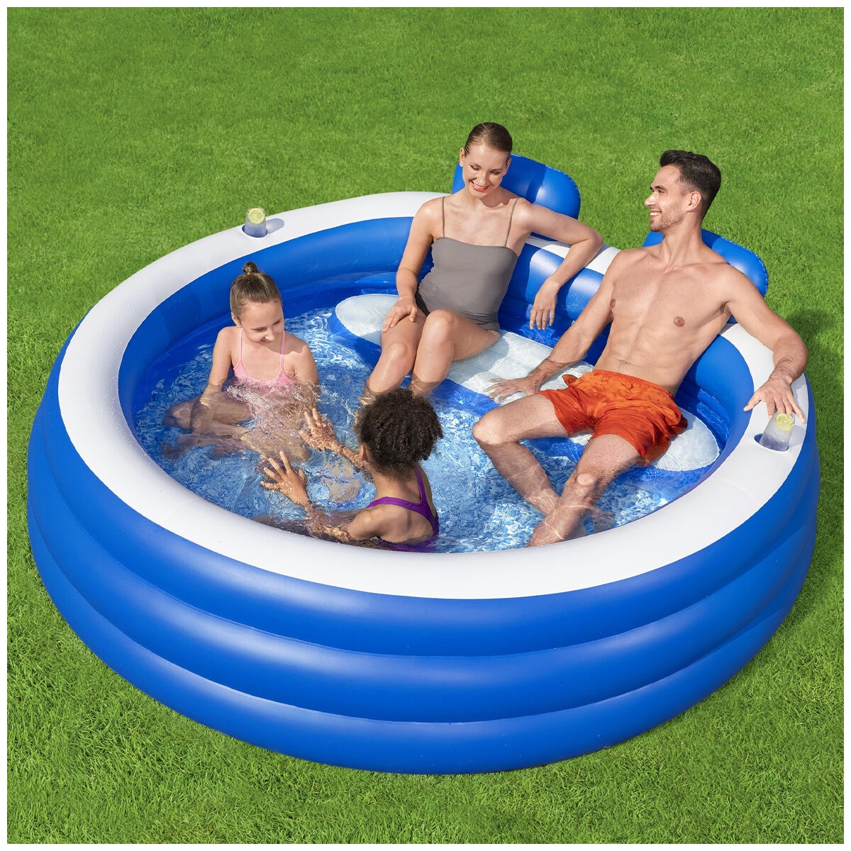 Bestway Splash Paradise Family Pool 2.31m x 2.19m x 79cm Bestway Splash Paradise Family Pool 2.31m x 2.19m x 79cm