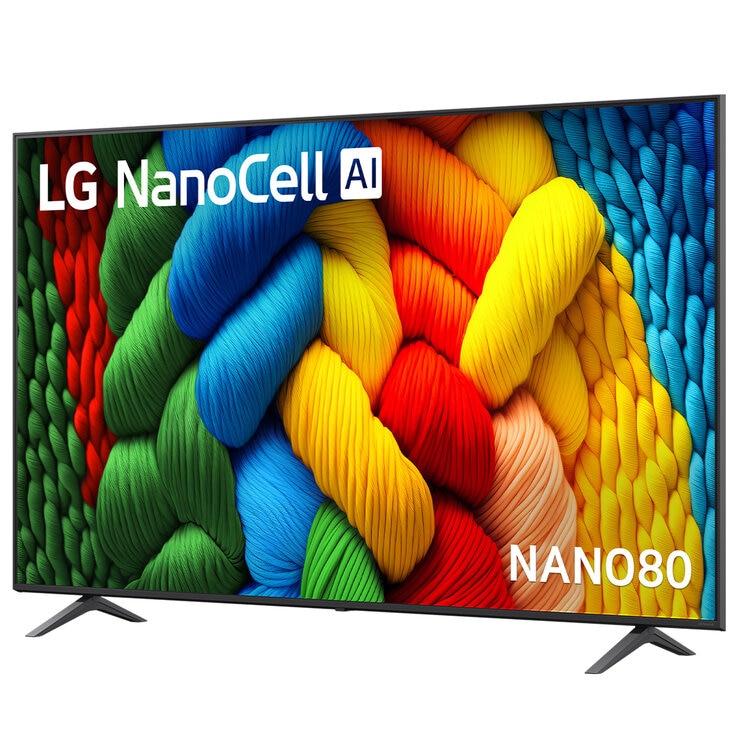 LG 75 Inch NANO80A AI LED UHD 4K Smart TV 75NANO80ASA