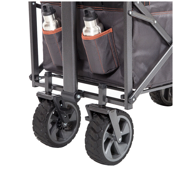 Mac Sports Deluxe Push Pull Folding Wagon with Brakes