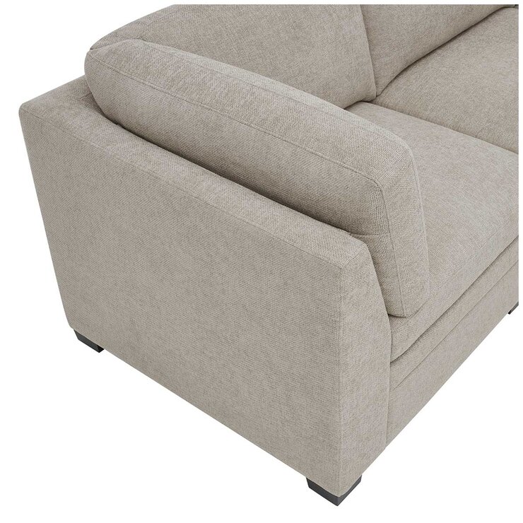 Thomasville 6 Piece Fabric Modular Sectional With Storage Ottoman