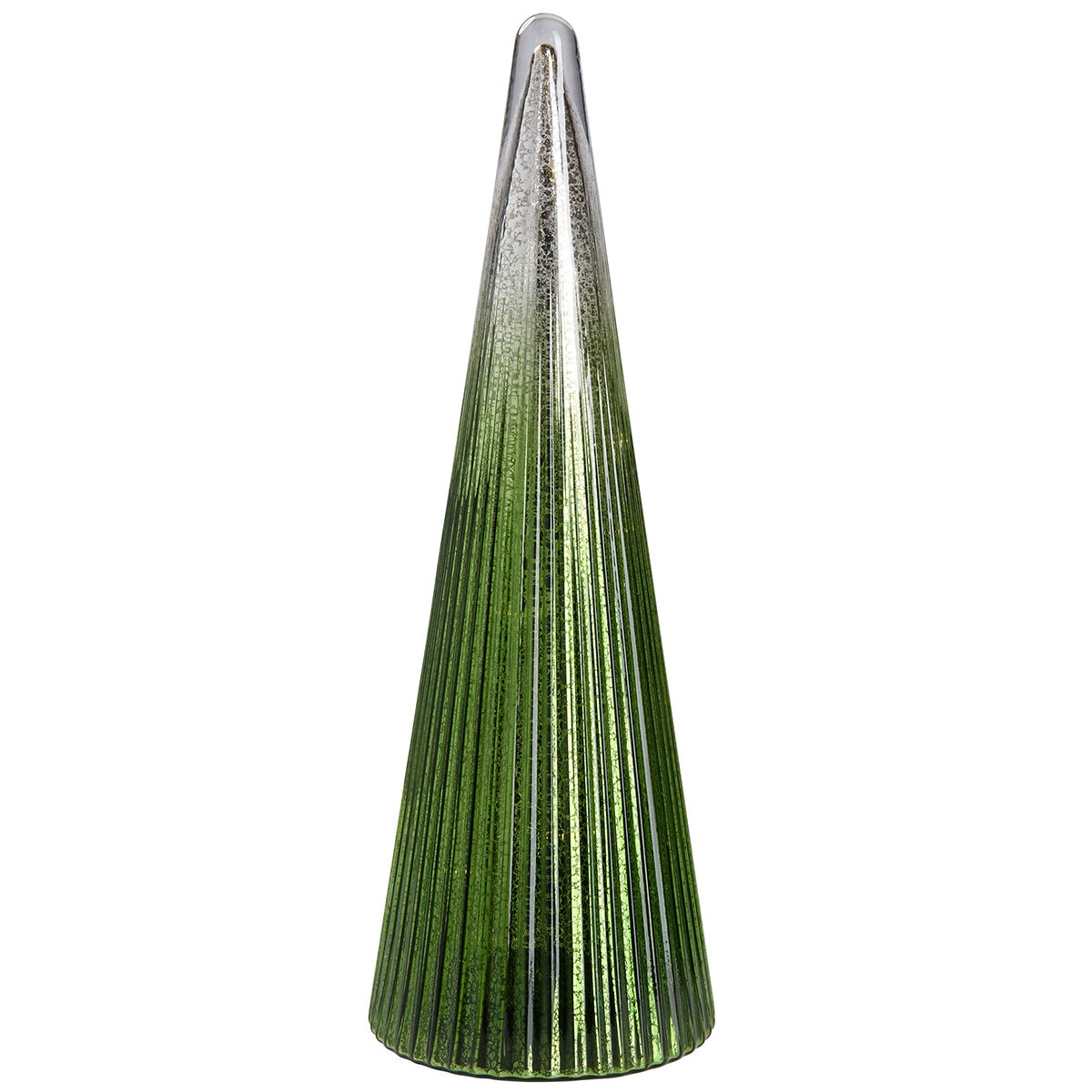 LED Glass Trees Green