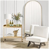 CAFE LIGHTING & LIVING Archibald Floor Mirror - Gold Leaf