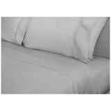 Kingtex Bamboo Cooling 2000TC Sheet Set King - Silver