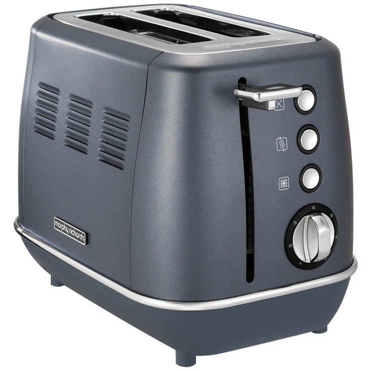Morphy Richards Evoke Metallics Blue Steel 2 Slice Toaster 224402