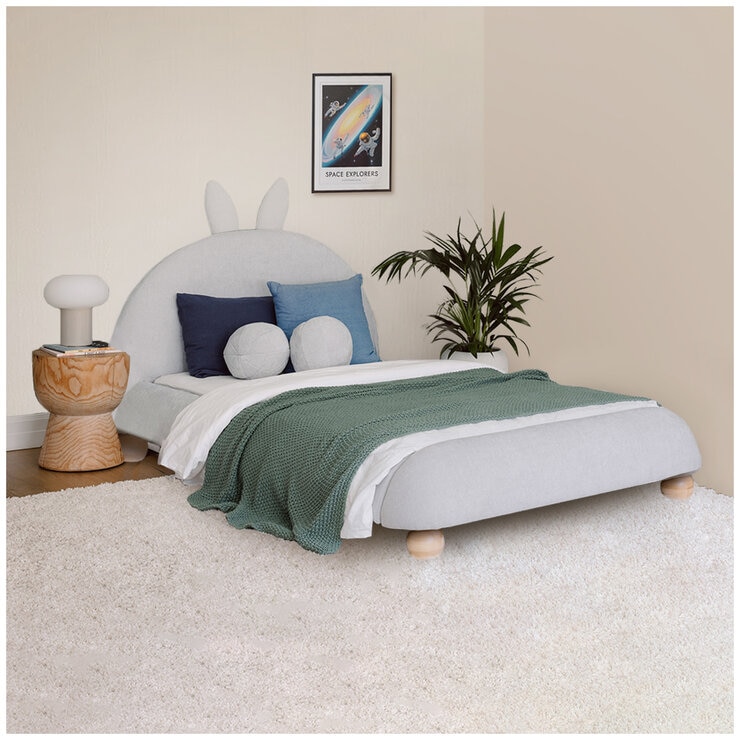 Aesthetik Kids Upholstered King Single Bed Grey