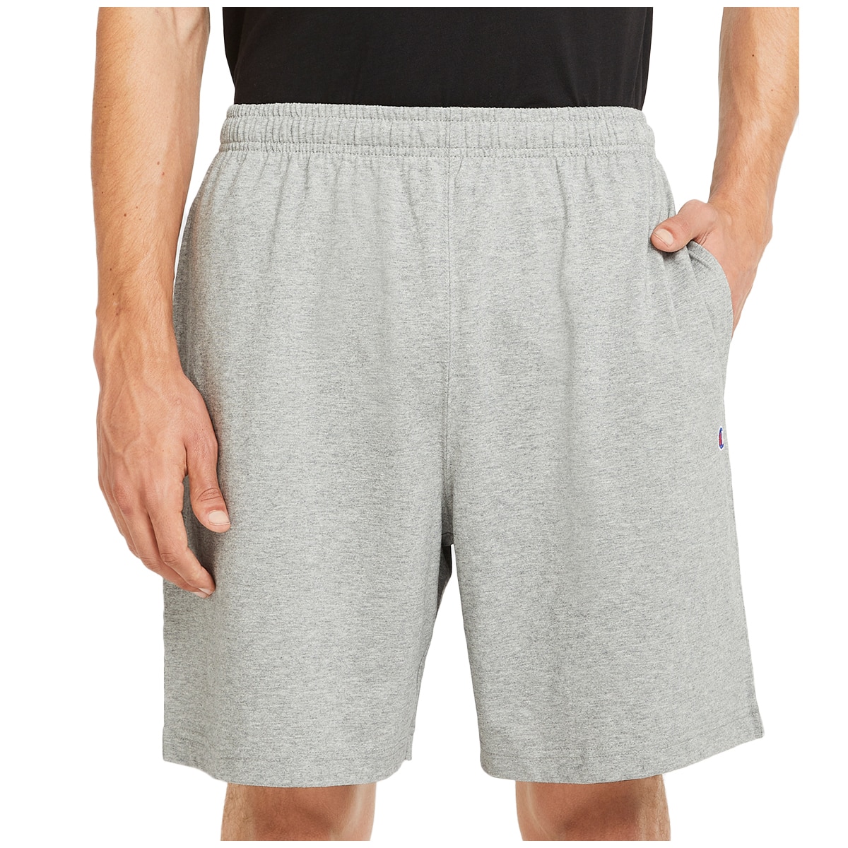 champion heathered jersey shorts