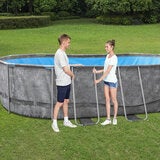 Bestway Platinum Series Power Steel Above Ground Pool Set 6.1m Bestway Platinum Series Power Steel Above Ground Pool Set 6.1m