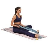 Lolë Yoga Mat With 2 In 1 Strap Blue And Pink