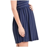Ripe Maternity - Women's Nursing Dress - Indigo/White