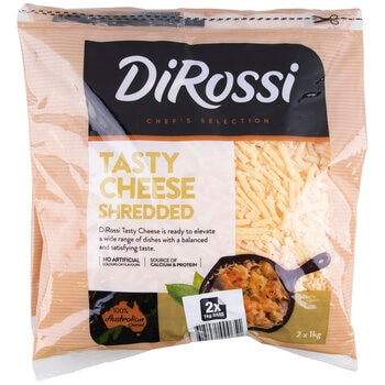DiRossi Tasty Cheese Shredded 2 x 1kg