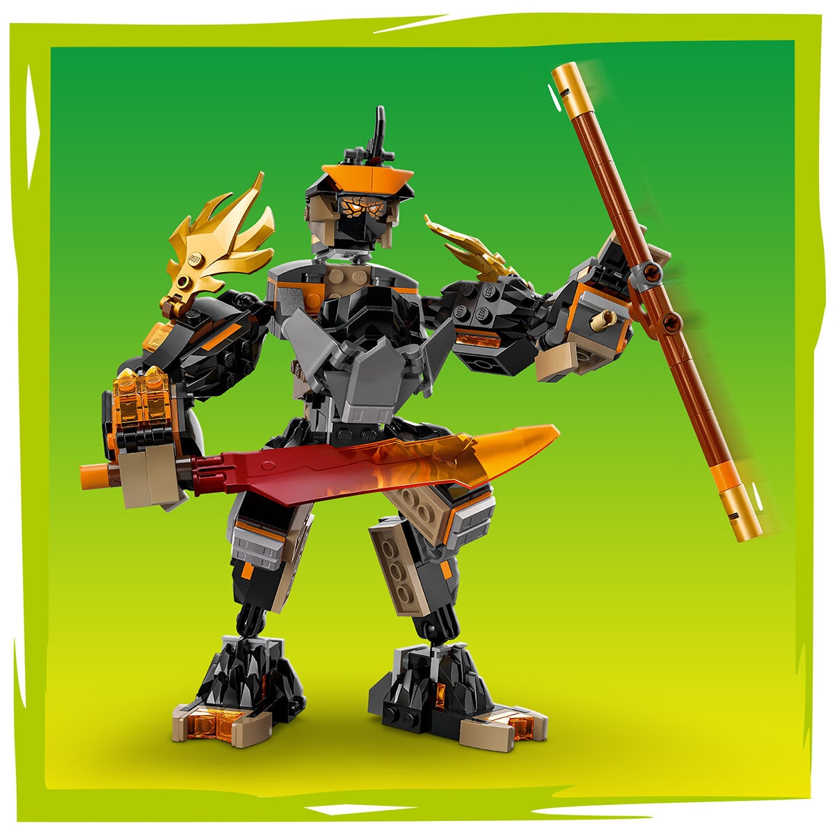 LEGO NINJAGO Cole’s Mission Mech & Dragon Zane 71854