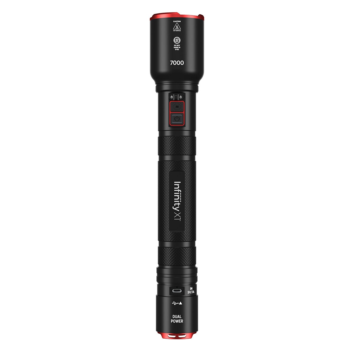 Infinity X1 7000 Lumen Dual Power Rechargeable Flashlight 1806405