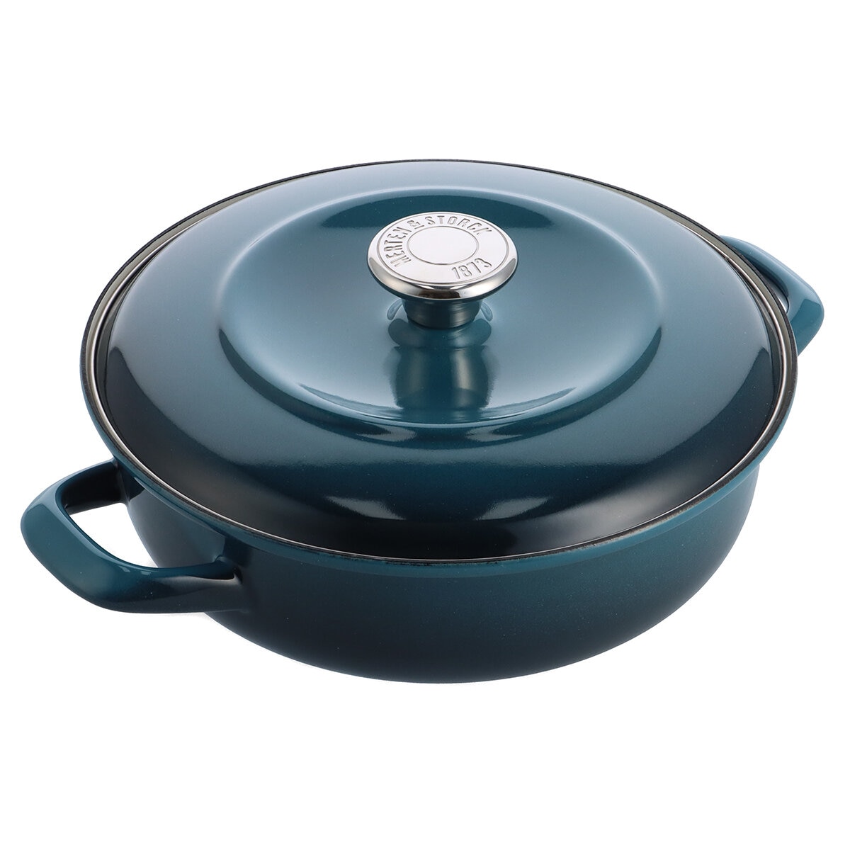 Merton & Storck Enameled Iron Dutch Oven 5L Conalt Blue