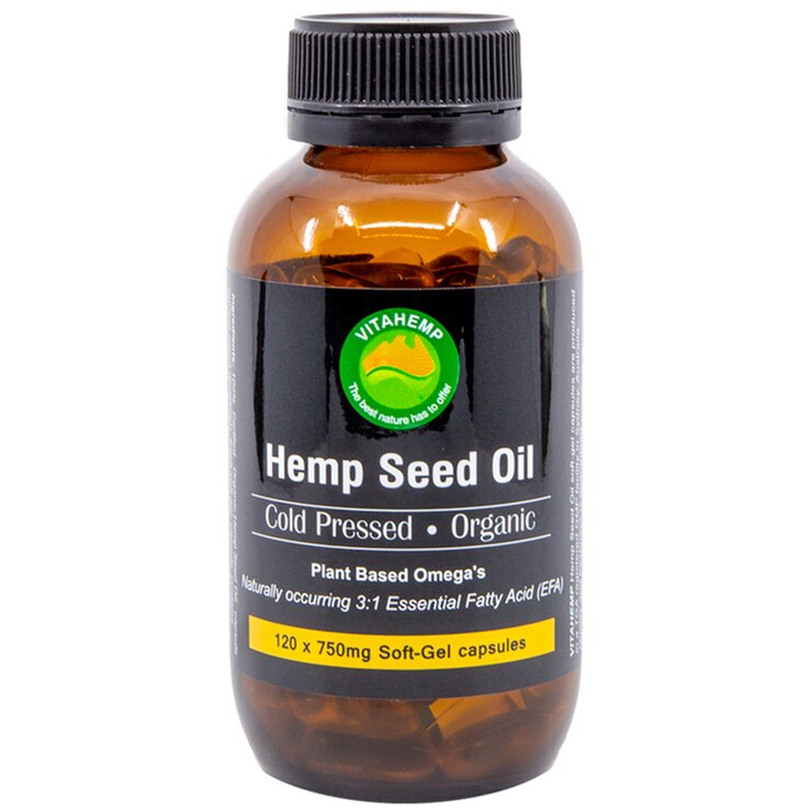 Vitahemp Organic Hemp Oil 750mg 3 x 120 Softgel Capsules Costco Australia