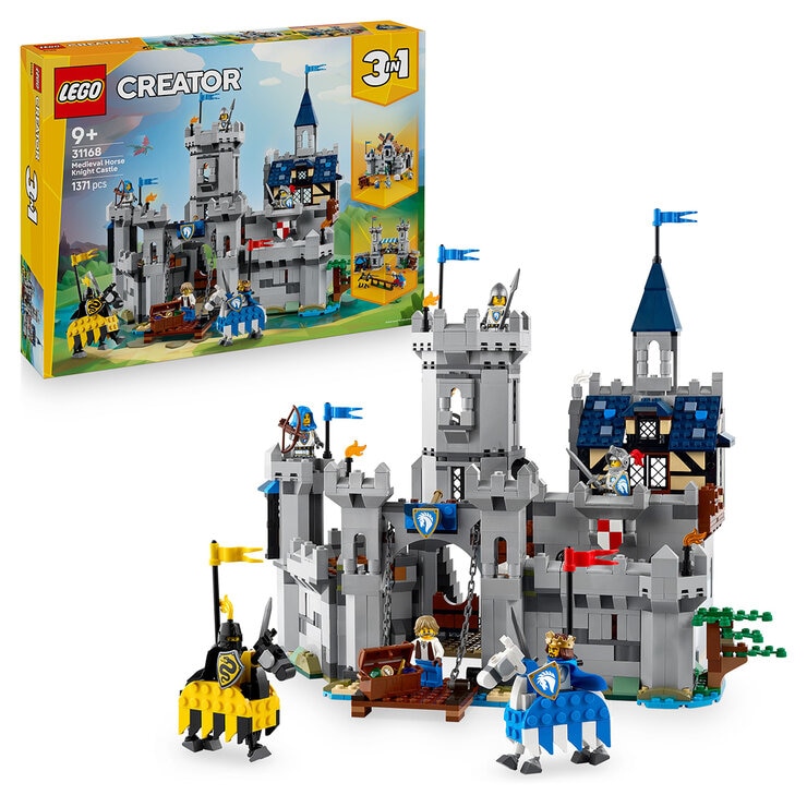 LEGO Creator 3 in 1 Medieval Horse Knight Castle 31168
