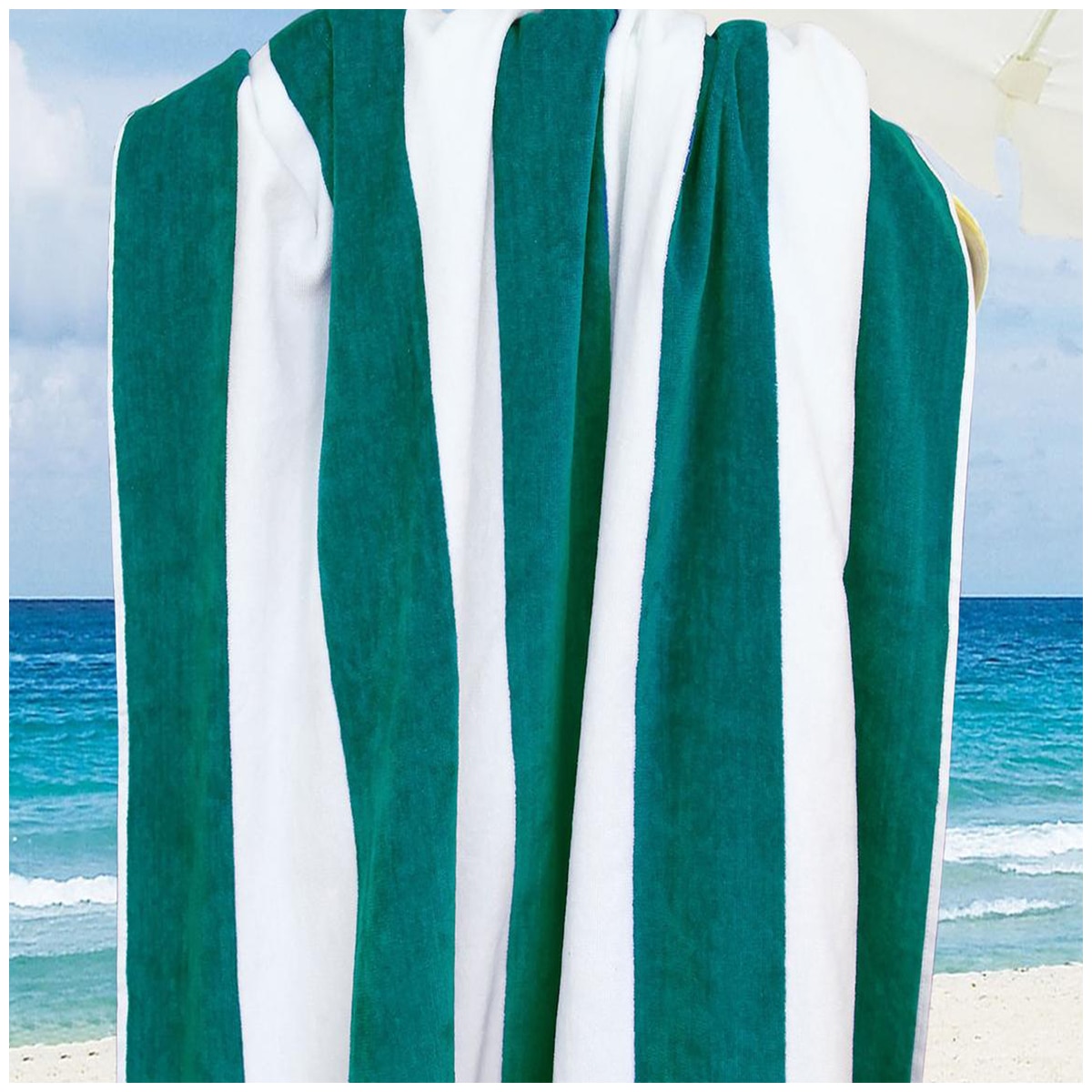 Ramesses Multi Stripe Beach Towel - Teal