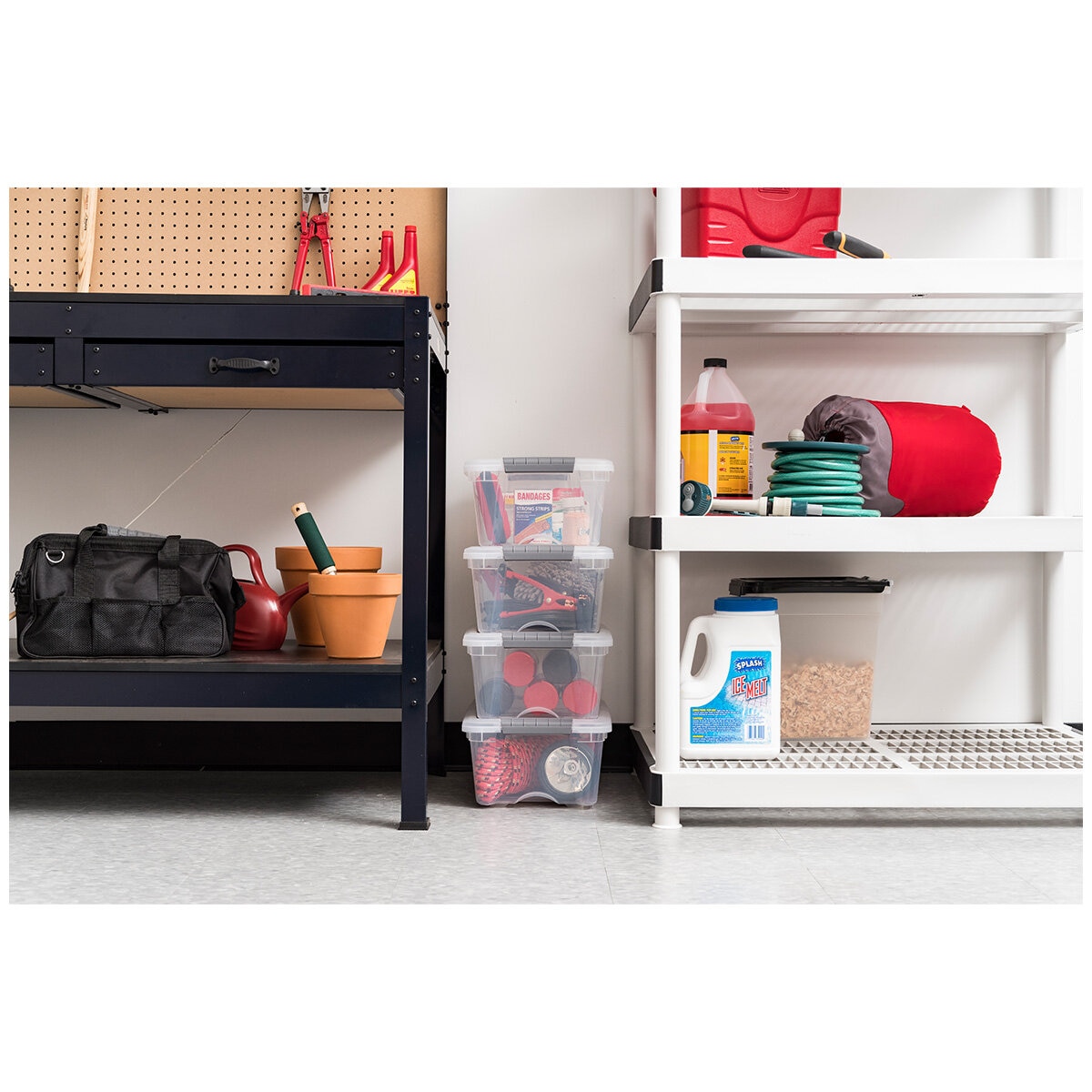 Iris Buckle Up Storage Box 4 Packs