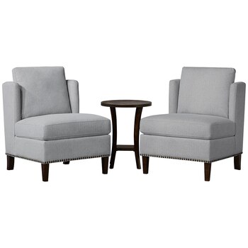 Thomasville Fabric Accent Chair & Accent Table Set 3pc