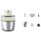Morphy Richards Electric Chopper with 3 bowls + Accessories White MRCH35WT
